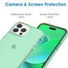 Coque de Protection - BOOLING - pour iPhone 14 Pro Max - Silicone Souple - Vert Clair - Design Élégant