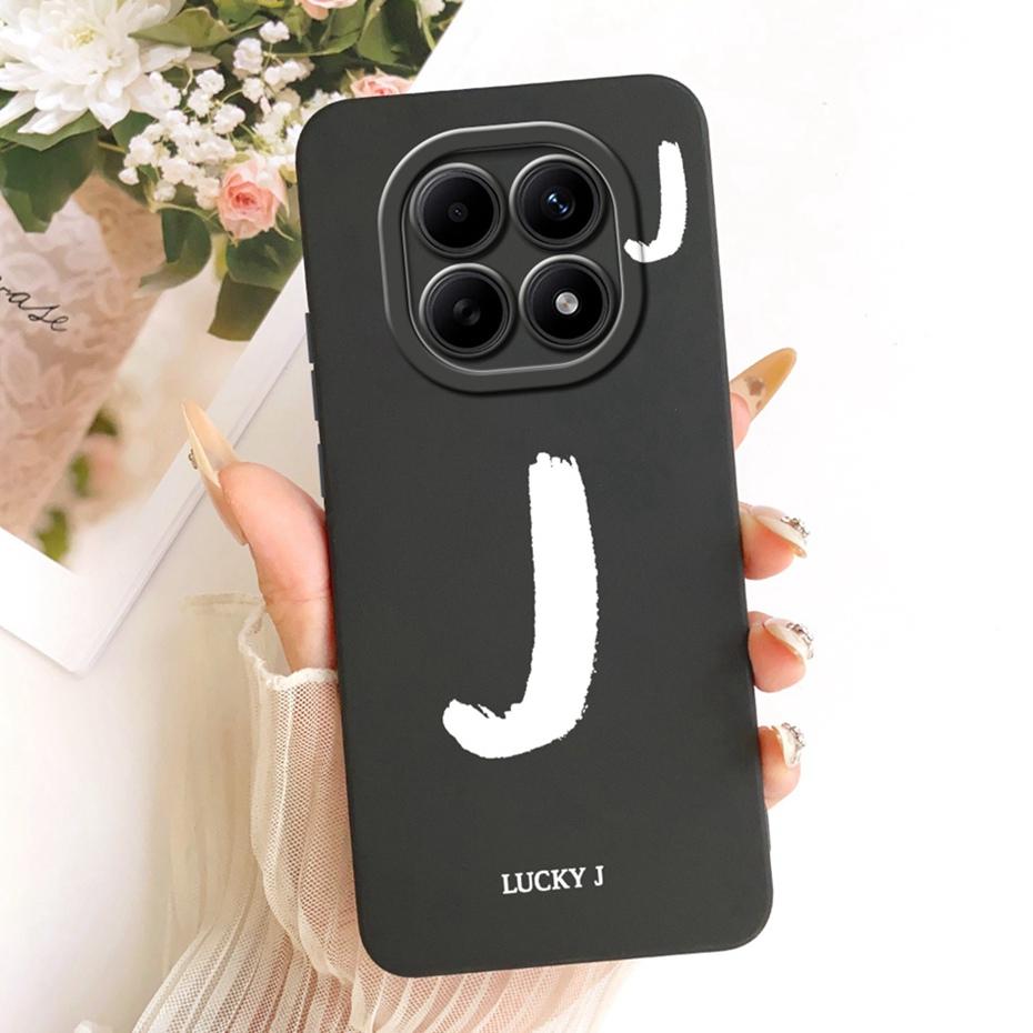 Fashion Letter Phone Case For Xiaomi Redmi Note 15 5G / Note 15 Pro 4G Soft Silicone Cases For Redmi Note15 15Pro Covers Bumpers