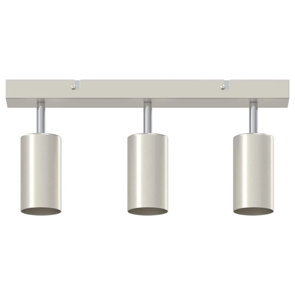 Ceiling Spotlight with Spotlights Nickel 38 x 6 x 16 cm Metal