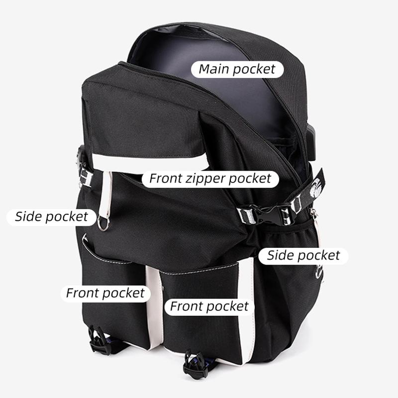 3 шт. школьный рюкзак LABUBU, школьный рюкзак, легкий, с защитой спины и большой вместимостью, детский школьный рюкзак для 1-6 классов