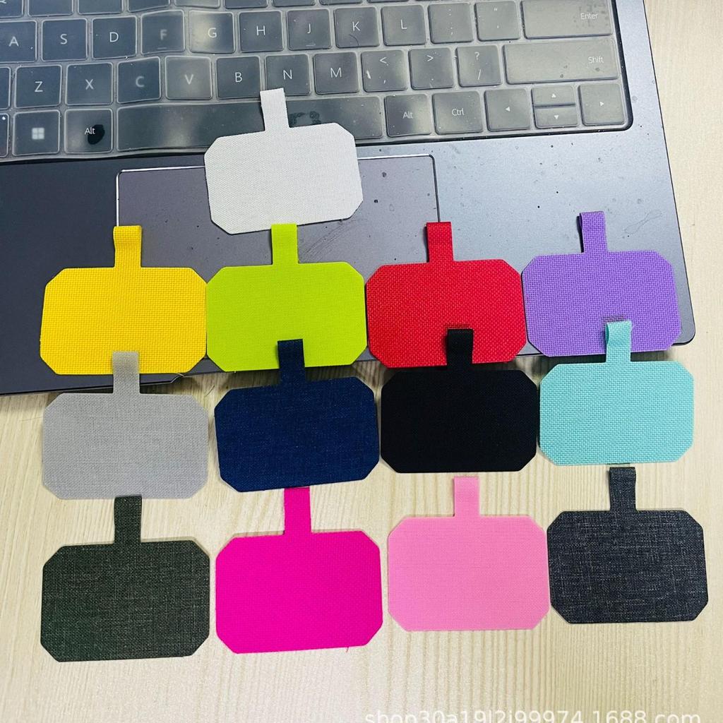 Универсальный шнурок для телефона с защитой от потери, с плечевым ремнем и тканевой наклейкой на заднюю панель с TPU-вставкой