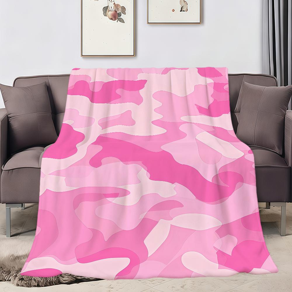 Fashion Retro Colorful Camouflage Art Flannel Soft Warm Plush Blanket Sofa Living Room Pet Hogar Bedroom Gift Home Car Portable