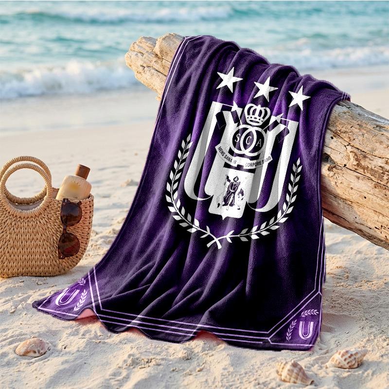 Anderlecht FC Print Microfiber Beach Towel Quick Dry Absorbent Large Towel For Beach Swimming Travel