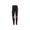 adidas TP Tight дышащие удобные спортивные брюки для бега женские брюки черные оранжевые GJ2990