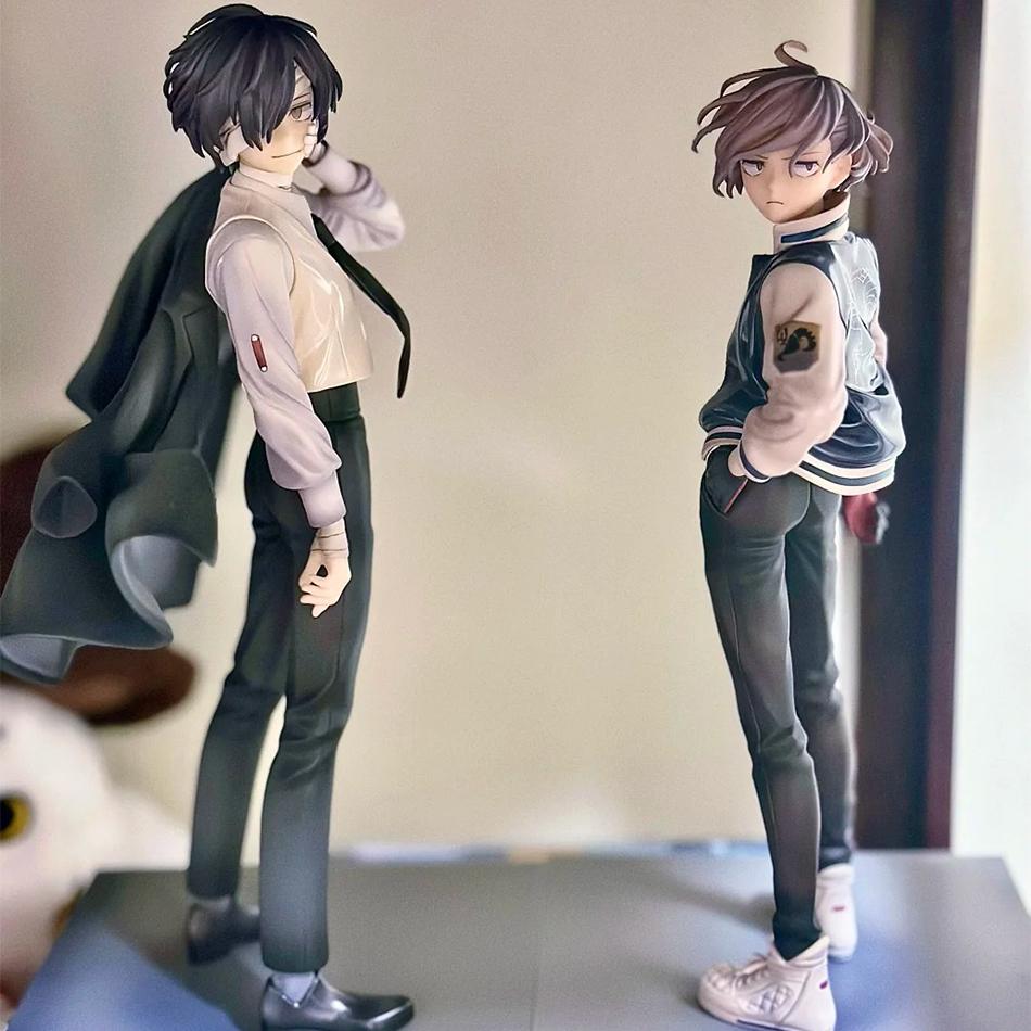 20cm Bungo Stray Dogs Anime Figures - Nakahara Chuya & Dazai Osamu Action Figures - Noodles Press PVC Collectible Toys Gifts