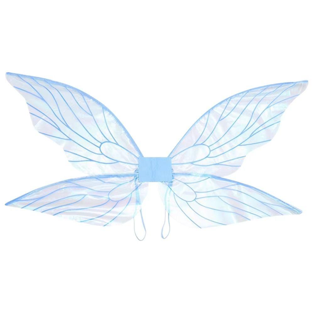 Cosplay Props Butterfly Fairy Wings Organza Role Play Elf Angel Wing Lightweight Sparkle Dress-Up Wings Costume