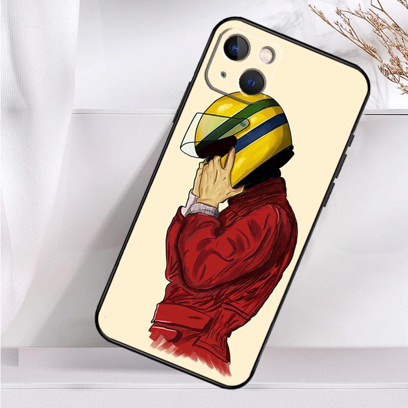 Чехол Ayrton Senna F1 для iPhone 14 16 15 Pro Max 11 12 13 Mini 7 8 Plus X XR XS MAX мягкий противоударный чехол