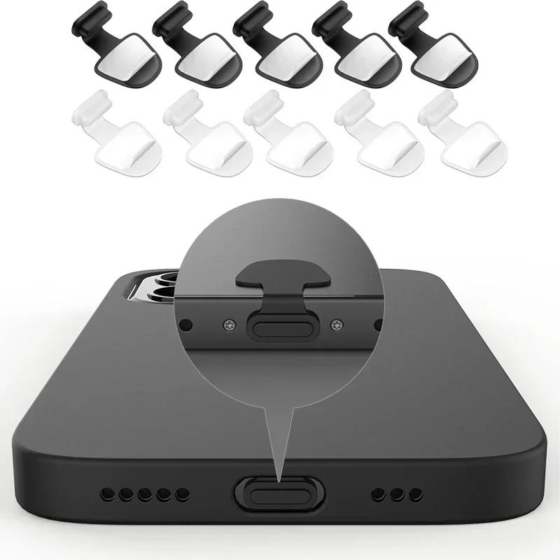 2/4/6 шт. Заглушка для защиты от пыли и грязи для зарядного порта для iPhone Samsung USB Type-C, силиконовая крышка-пыльник, колпачок против потери