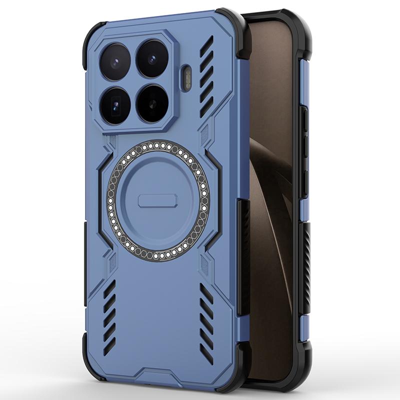 KEYSION Полый чехол с рассеиванием тепла для Xiaomi 17T Pro 5G Силикон+ПК Магнитное охлаждение Ударопрочный чехол для телефона для Xiaomi 17T 5G
