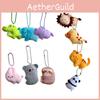 Cute Bean-eyed Plush Animal Zoo Keychains Elephant Koala Panda Lion And More!