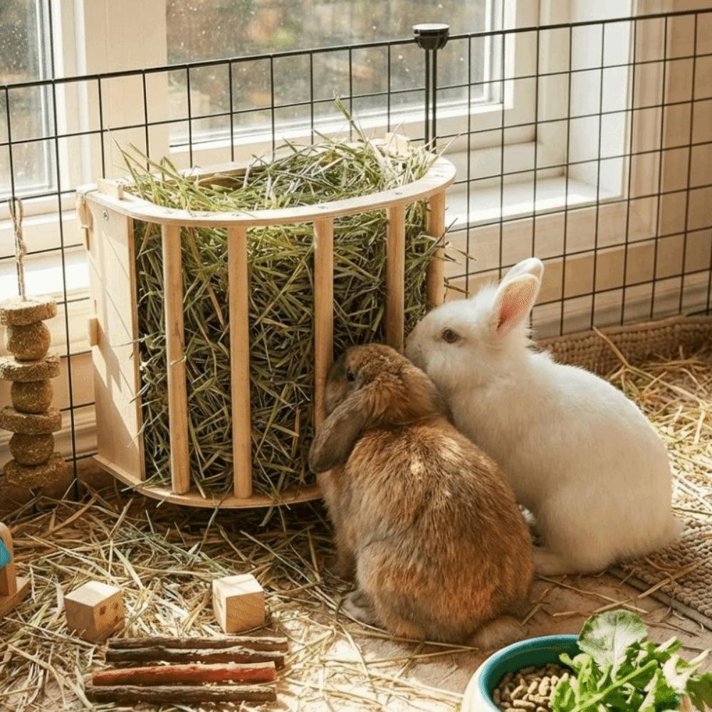 Встроенная полка-кормушка для сена Деревянная кормушка для сена для хорька Практичная кормушка для сена для кролика Морской свинки