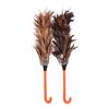 Feather Fur Brush Duster Dust Cleaning Tool Plastic Hooked Handle 45Cm