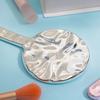 1 шт. Портативное Зеркало для Макияжа с Эффектом Водной Ряби, Ручное Овальное Круглое Зеркало, Благородное, В Старинном Стиле, Зеркало для Двора, Инструмент для Красоты