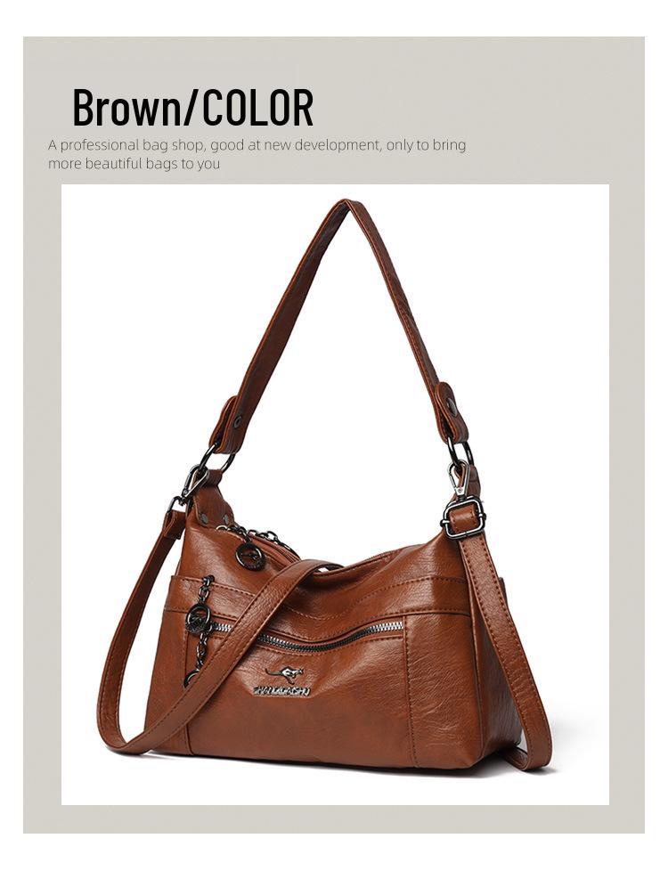 Kangaroo 2025 Ретро Универсальная женская сумка через плечо для повседневной носки