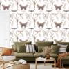 Wallpaper Butterflies Flowers Plants and Nature for Living Room and Bedroom 50x1000