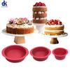 3PCS/SET Round Silicone Mold 4inch 6inch 8inch Red Pastry Cake Chocolate Molds DIY Home Baking Pan Mould Bakeware Tools