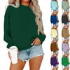 Women's Casual Fashion Round Neck Long Sleeve Sweatshirt