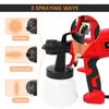 Electric Paint Sprayer with 2.5mm Copper Nozzles 550W 800ml Container for Home Interior and