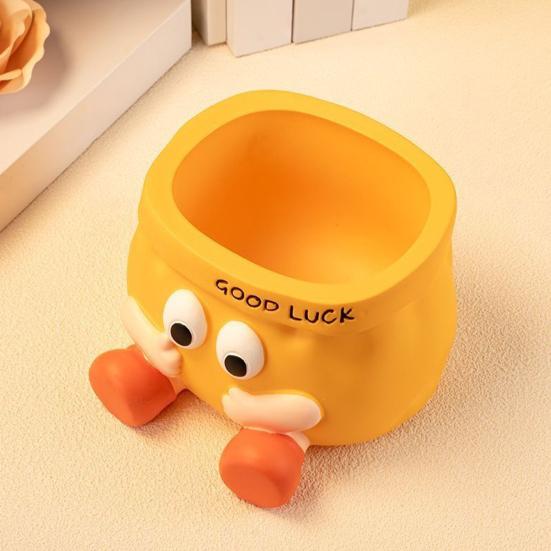 Cartoon Pen Holder Large Capacity Storage Box Stationery Container Holder Home Office Desktop Decoration Ornament