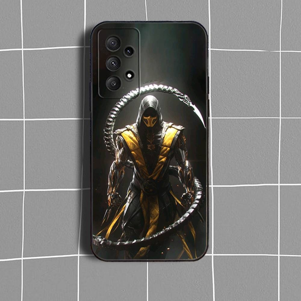 Mortal K-Kombat Game Phone Case For Samsung Galaxy A73,31,32,72,41,53,52,71,22,5G,Note,J7,8,9 Soft Black Cover