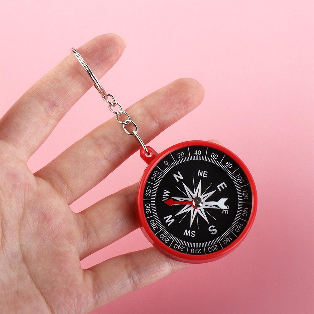 Hiking Pocket Compass Keychain Camping Navigation Tools Travel Mini Compass Pendant  Kids