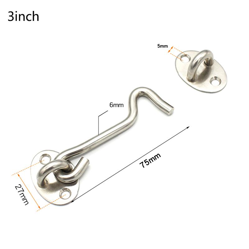 1 комплект защелки для амбарной двери, крючок-защелка, защелка с проушиной, легкая блокировка для амбарной двери, ворот, окна CDN