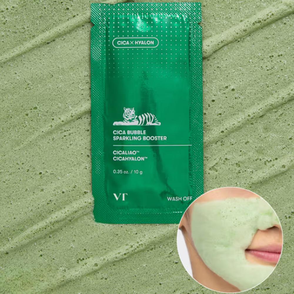 VT Sparkling Booster 10g X 4ea (Super Hyalon Bubble, Cica Bubble, Progloss Bubble)