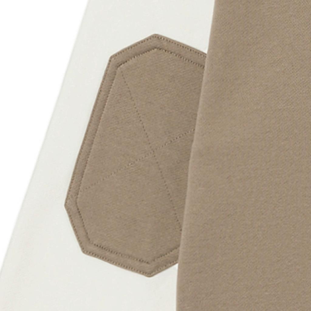 Vans Лоскутная надпись и кролик принт круглый вырез толстовка женская топы светло-коричневый VN0008YBYEH