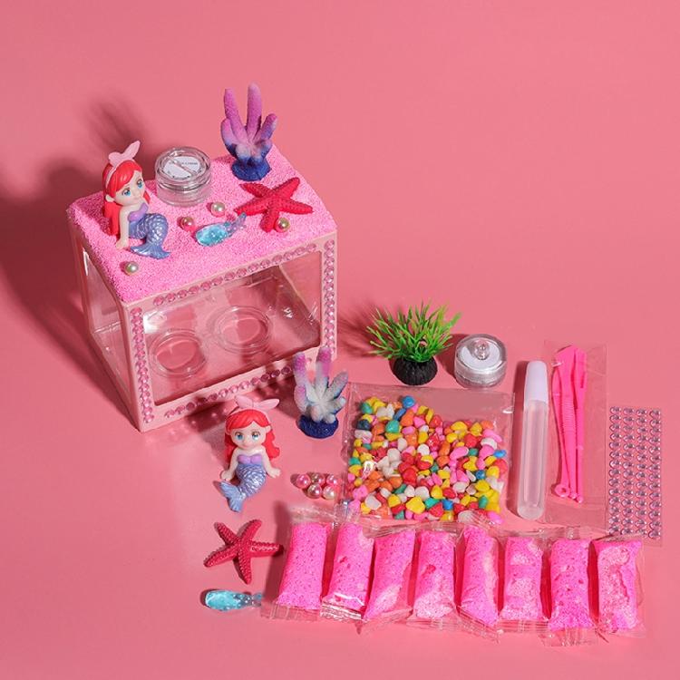 Маленькая рыбка Петушок для аквариума Мини-пластиковые аквариумы Прозрачные для черепахи Кормушка