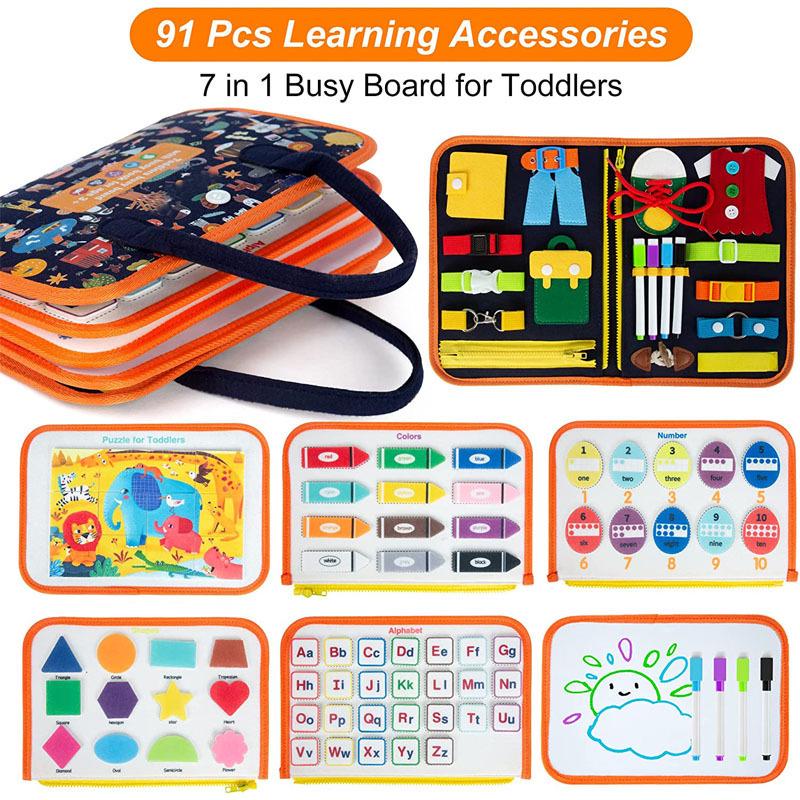 Монтессори Развивающая фетровая доска для обучения в раннем детстве: Учит одеванию и завязыванию шнурков.