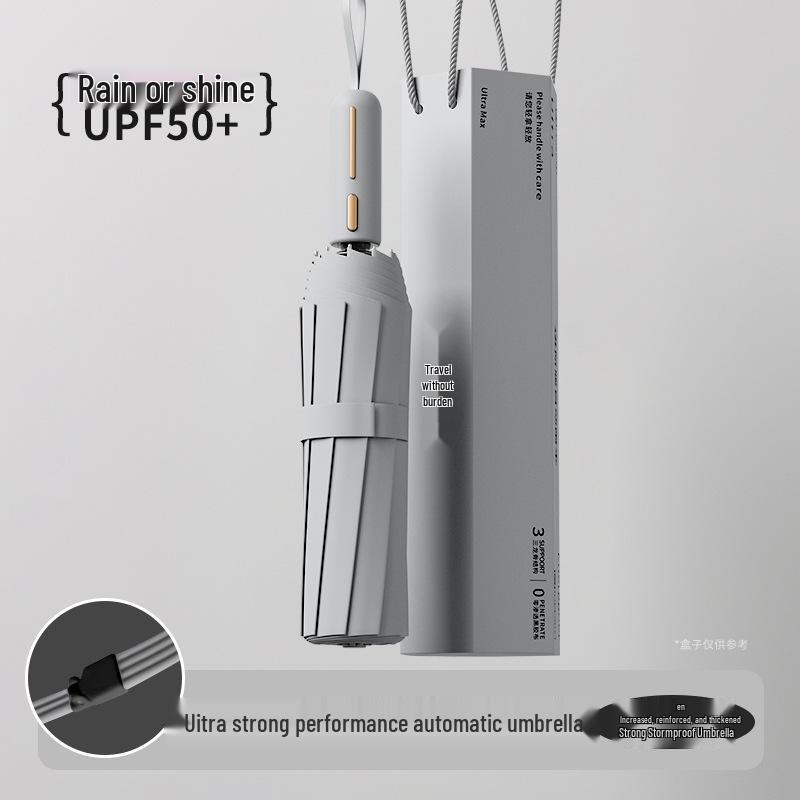 Автоматический складной зонт с 24 спицами, ветрозащитный, для мужчин, для дождя или солнца, с защитой от УФ-лучей