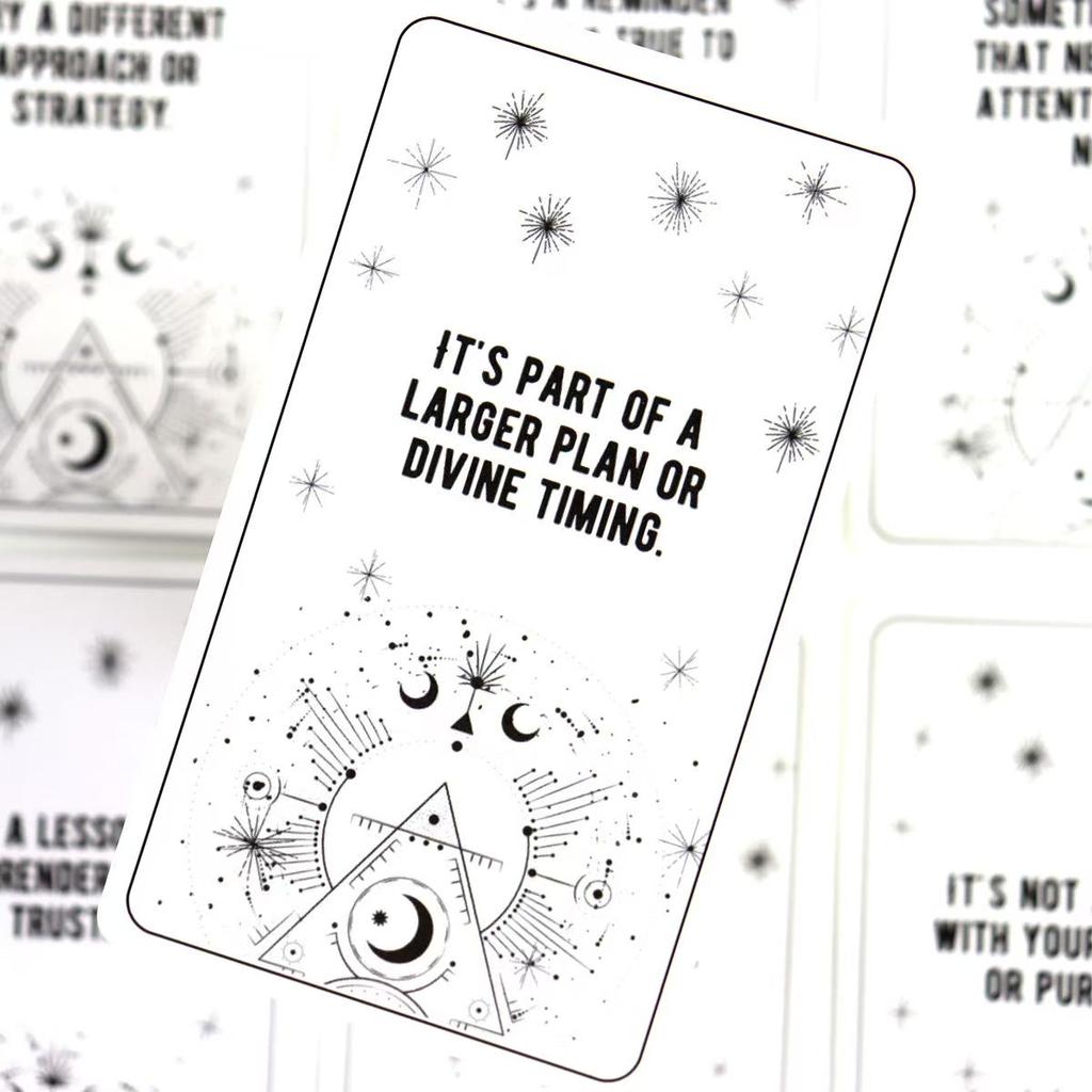 10.3*6cm Whispers of Insight - Why Oracle Deck 54 Inspirational Answers To Explore The Hidden Meanings Behind Life's Challenges