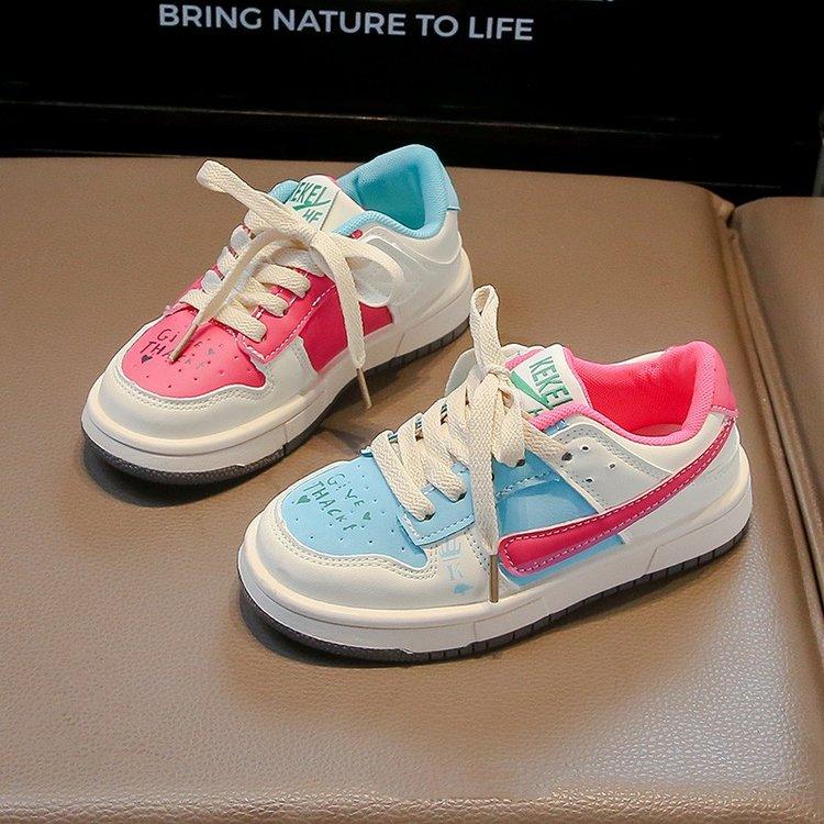 Модные цветные массивные кроссовки для детей весна-осень толстая подошва кроссовки для мальчиков и девочек спортивные кроссовки трендовые детские кроссовки