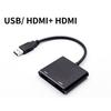 1080P USB To Dual HDMI Converter USB 3.0 To HDMI HDMI Adapter Cable Video Converter  Television