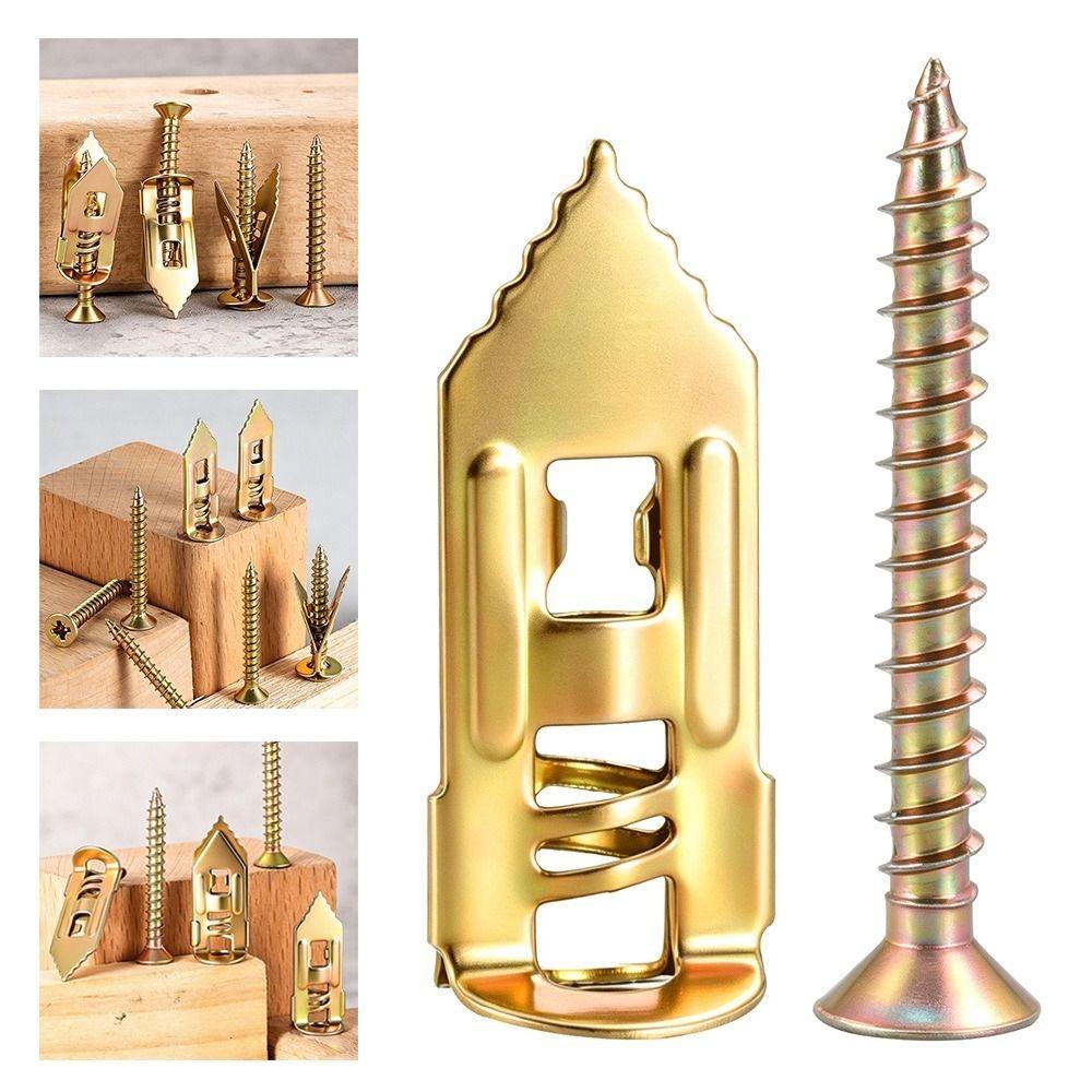 30Pcs/50Pcs Thickened Manganese Steel Wall Fastener High Hardness Steel Anchor Drywall Installation