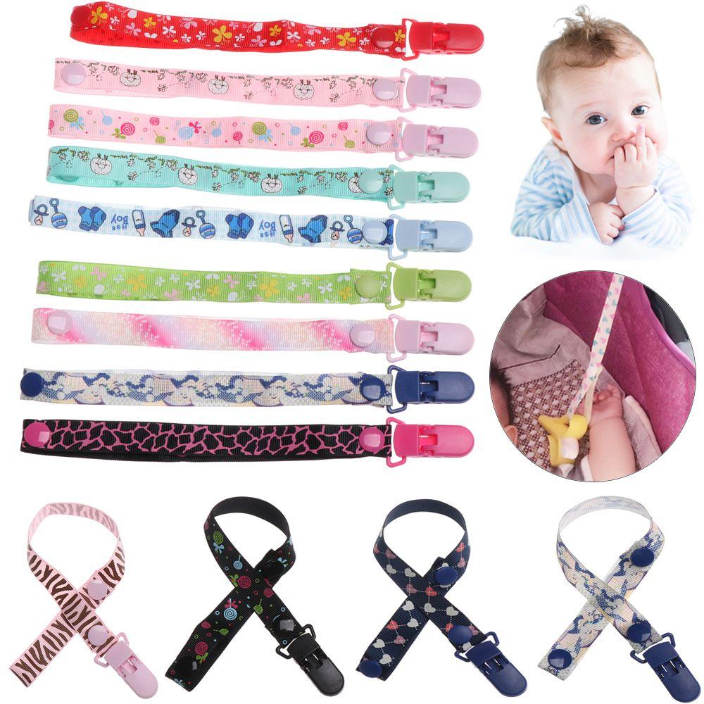 Rope Nipple Strap Infant Adjustable Length Pacifier Chain Baby Teething Soother Dummy Clips