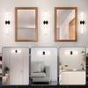 Applique murale LED - NETTLIFE - 60 cm - 8 W - 4 000 K (blanc neutre) - Noir - LED intégrée - Moderne