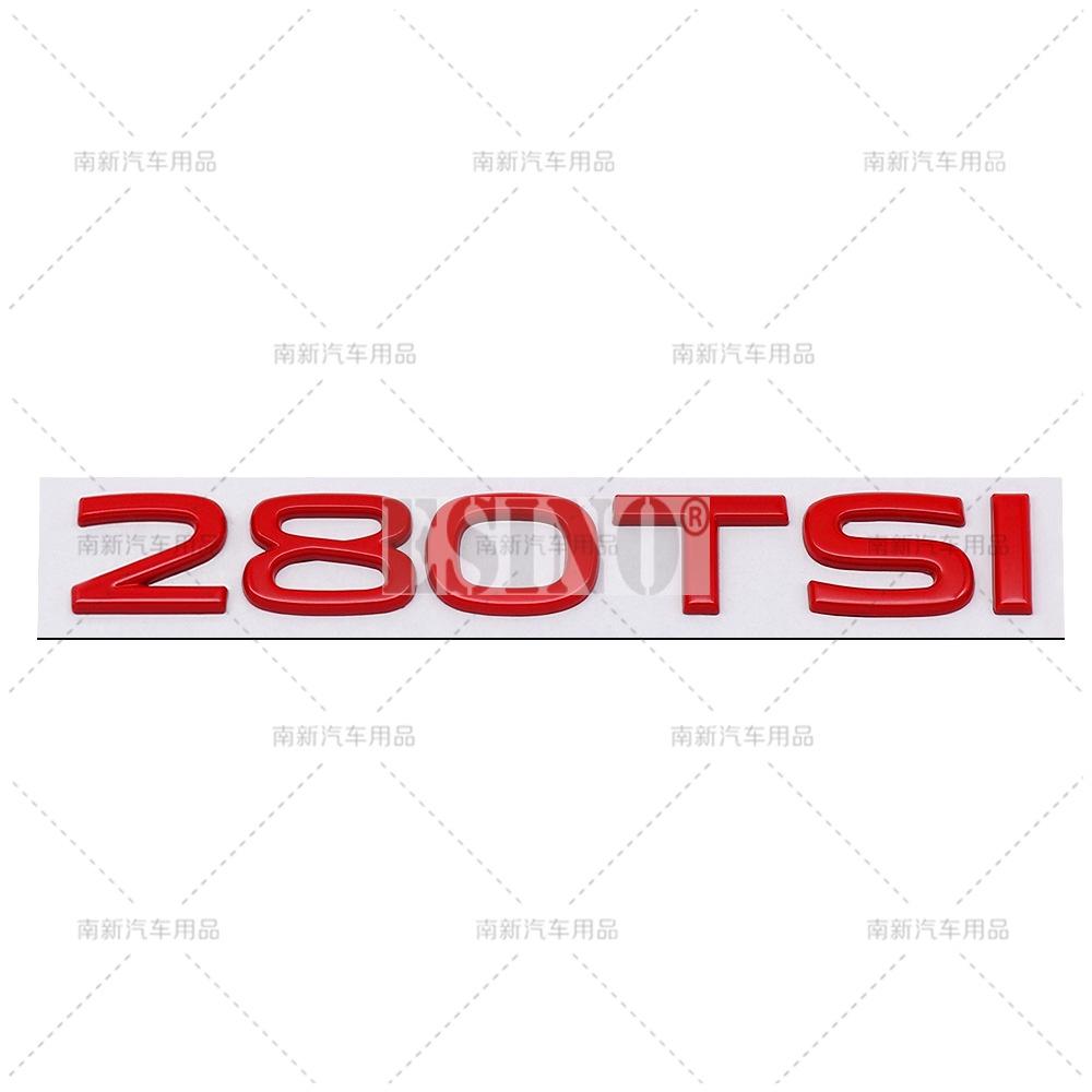 AABIO1 New Styling 3D 230 280 330 380 TSI Metal Alloy Adhesive Emblem Rear Trunk Badge Fender Sticker Car Body Decal for Volkswagen