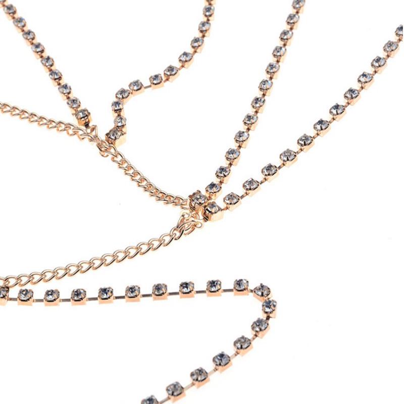 Женские металлические звенья для ног на бедрах, цепочка для подвязки, длинные украшения для тела, сексуальные