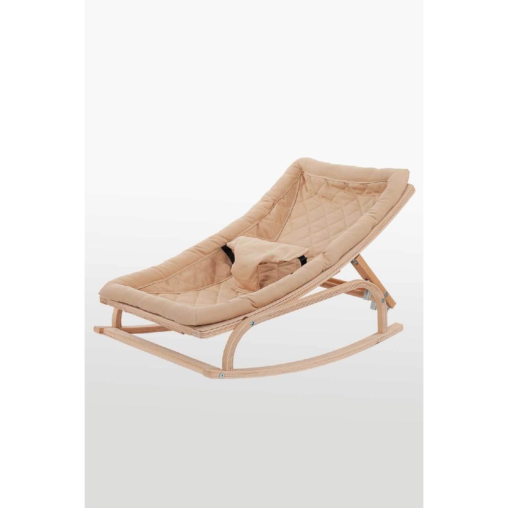 Рюкзак-кенгуру со ступенькой из натурального дерева - бежевый