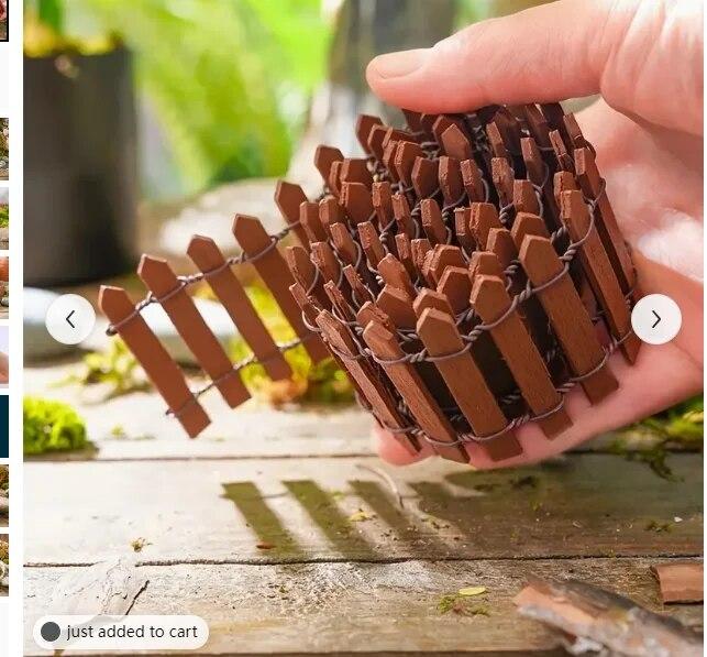 1 шт. Мини-забор, сад и украшение для бонсай, сказочный садовый забор, деревянное украшение, DIY HandicraftProject Мини-заборчик