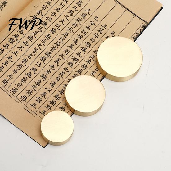 Calligraphy Paper Weights Brass Paperweights Heavy Weight Block Stability Compact Portable Clamps Decorative Desktop Ornament for Office Desk