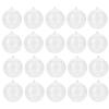 20 Pcs Clear Fillable Ornament Balls DIY Plastic Ball Christmas Decoration Tree Ball (5cm)