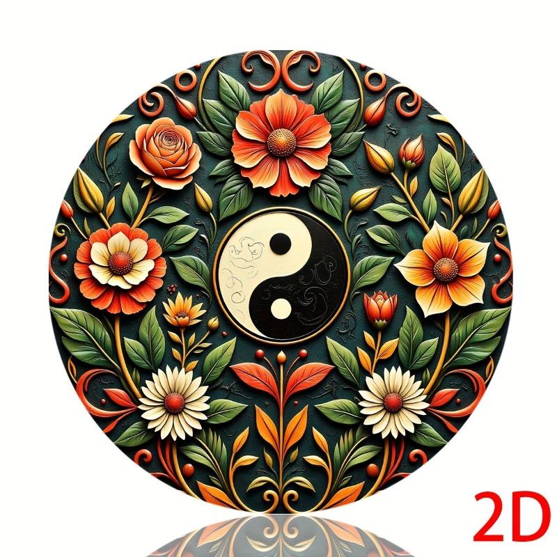 Металлическое настенное искусство Инь-Ян для дома, гостиной, пространства для медитации