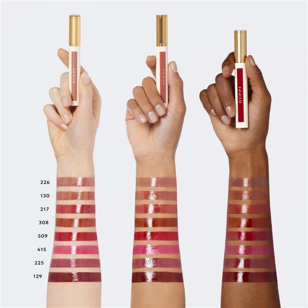 Gucci Oil In Water tInt hydratIng Lip staIn 130 Elsa Hazel Almond 0.21 Oz 6.5 Ml