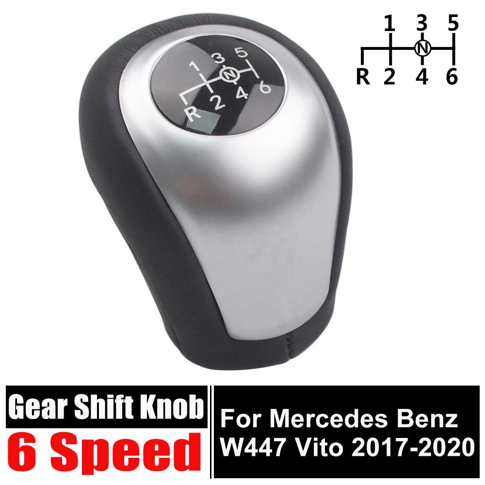 Gear Shift Knob PU Leather Headball For Mercedes Benz W447 Vito 2017 2018 2019 2020 Brand New Look