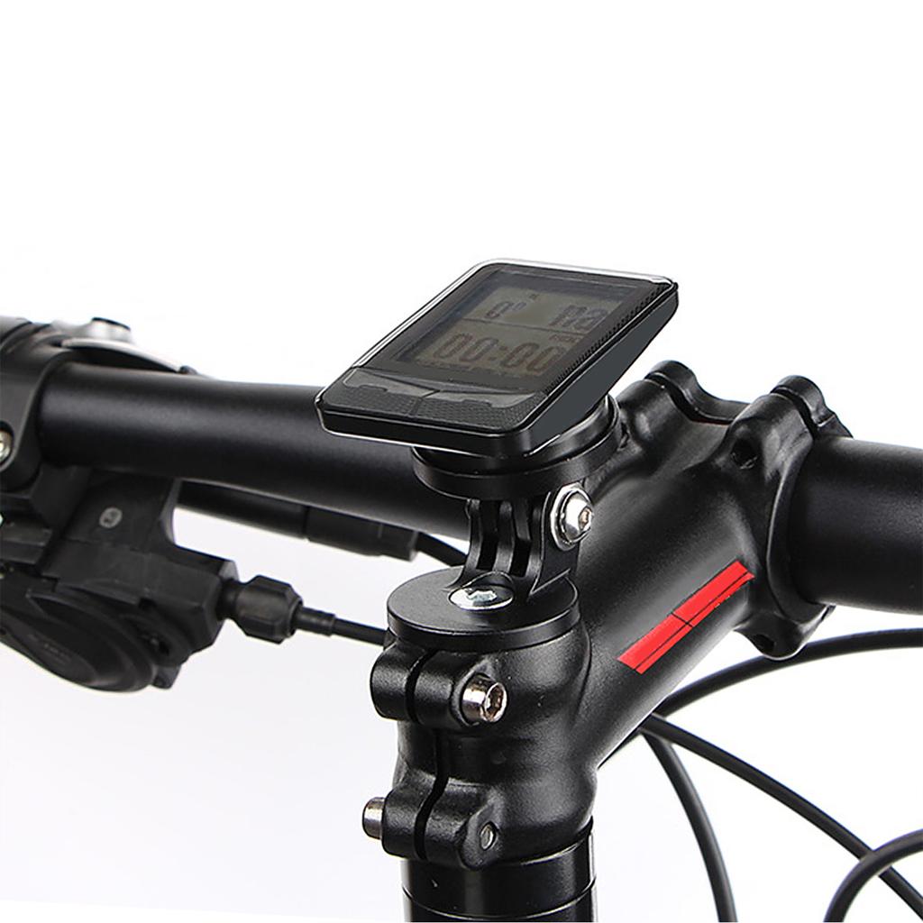 Adjustable Bike Stem Top Cap Mount Holder with 4 Adapters for Garmin for Bryton for Cateye for Wahoo Cycle Computers