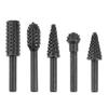 5 шт. Напильник для резьбы по дереву, рашпиль, сверло, вращающийся рашпиль, набор сверл, деревообработка, вращающееся рельефное сверло в форме долота