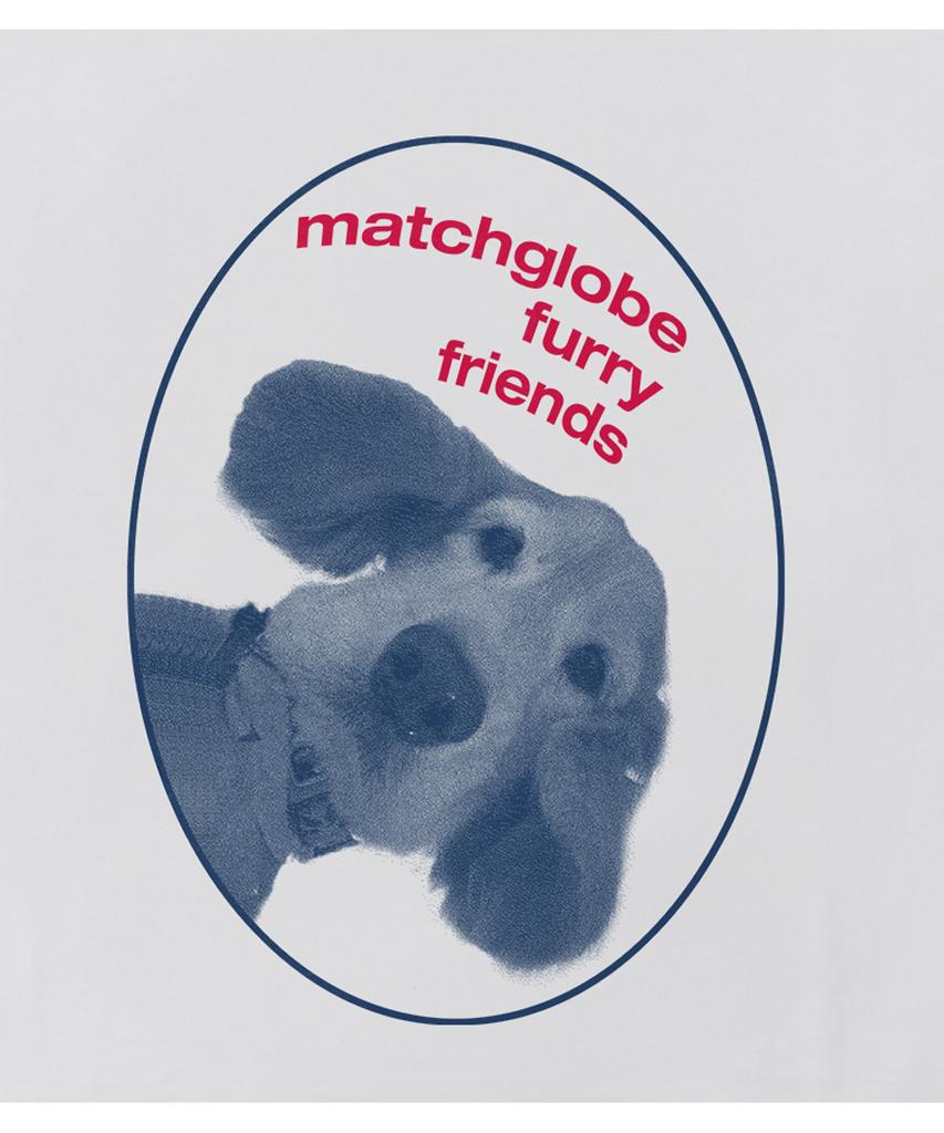 MATCHGLOBE Fury Friends Crop Top (White)