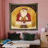 Vintage Santa Claus Tapestry Christmas Wall Hanging for Bedroom Living Room Dorm Holiday Boho Home Decor